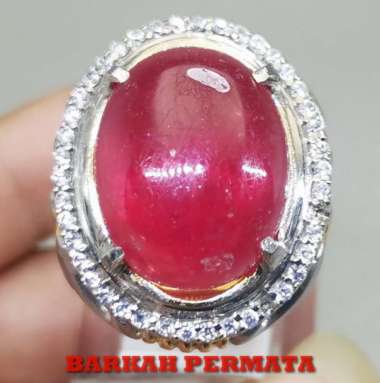 Batu Akik Merah Delima Ruby Asli Merah