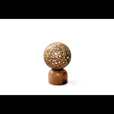 Hermosa Home Decor Coin Table Lamp Brown