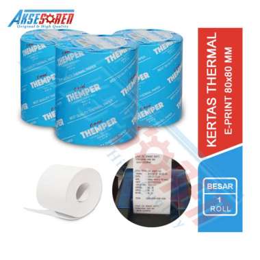 Kertas Kasir Thermal Paper Roll E-Print [80 x 80 mm] / Themper Struk Pembayaran Putih