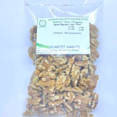 500gr Kuartet Nabati Roasted Walnut - Kacang Otak - Oven - Panggang - Matang