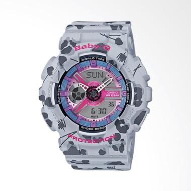 CASIO BABY-G BA-110FL-8ADR Multifunction Jam Tangan Wanita - Abu-Abu