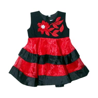TWO MIX PESTA 2409 Bordir Bunga Dress Anak