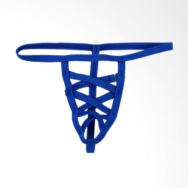 Robagin G string Jaring Sexy Celana Dalam Pria - Biru
