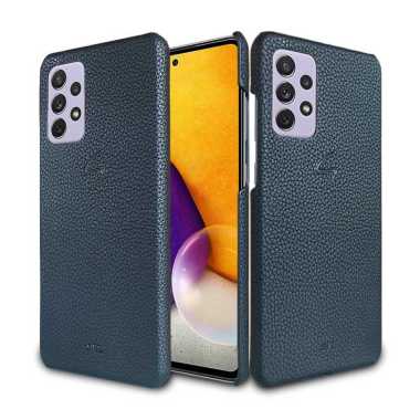 Case Samsung A52 Hardcase SVL Vintage Leather Microfiber Hitam