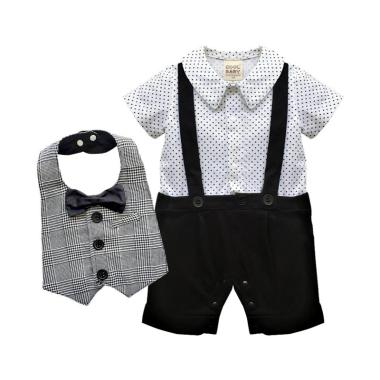 VERINA BABY Romper Model Jas Plus Vest Slaber Set Pakaian Anak