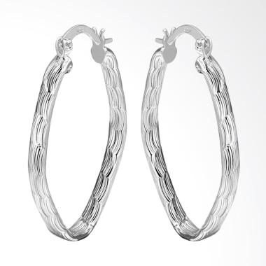 SOXY LKNSPCE343 New Exquisite Fashion Oval Earrings - Silver