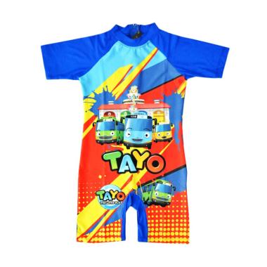 Nice Baby Motif Tayo Baju Renang Anak Laki-laki - Biru