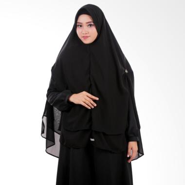 Atteena Hijab Khimar Nashmia Hijab Instant - Black