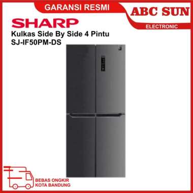 SHARP SJIF50PMDS Kulkas 4 Pintu Side By Side Inverter 472 Liter