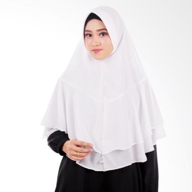 Atteenahijab Khimar Saima Jilbab Instan - White Atteenahijab Khimar Saima Jilbab Instan - White
