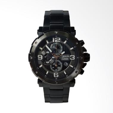 Alexandre Christie Chronograph Jam Tangan Pria - Black [AC6474MC]