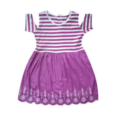 MacBear MacBee Kids Candy Cute Baju Dress Anak - Purple