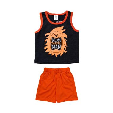 MacBear Kids Mom's Mane Man Set Baju Anak - Grey MacBear Kids Mom's Mane Man Set Baju Anak - Grey