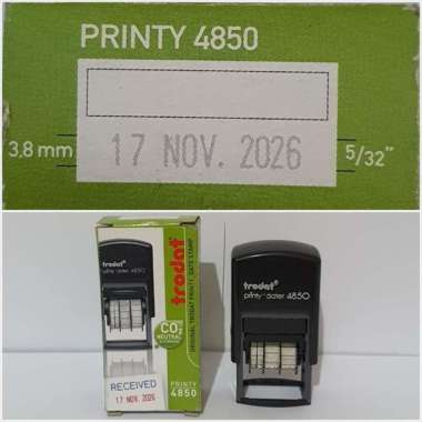 Stamp Trodat Printy 4850 Dater Frame Kosong null