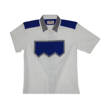 Birama 9254 Kemeja Polos Anak Laki-Laki - Putih Biru