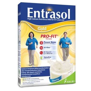 Promo Harga Entrasol Gold Susu Bubuk Vanilla 370 gr - Blibli