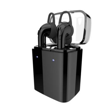 Dacom GF7 TWS Charger Storage Box Stereo Bluetooth Headset - Hitam