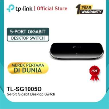 TP-LINK TL-SG1005D 5-Port Gigabit Desktop Switch Modem Wireless [Original] BLACK