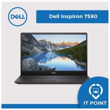 DELL INSPIRO 7590 I7-9750H 8GB 512GB SSD NVDIA GTX-1650 W10 - HITAM Hitam