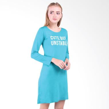 LEMONE 511SS601337 Baju Dress Kaos Wanita Premium