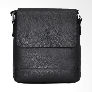 Polo Team PVC Leather Sling Bag Tas Pria - Black ...