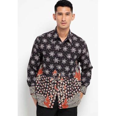 Batik Arjunaweda Kemeja Batik Maduraan Hitam 68B401110 Hitam M