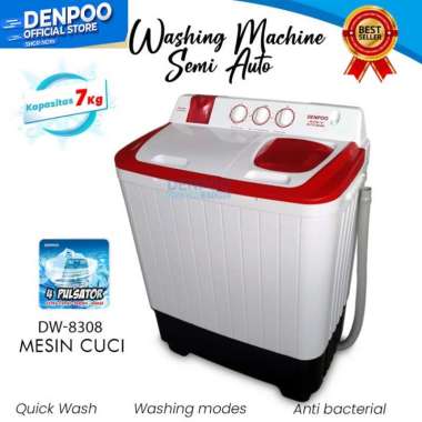 DENPOO MESIN CUCI 2 TABUNG DW8308