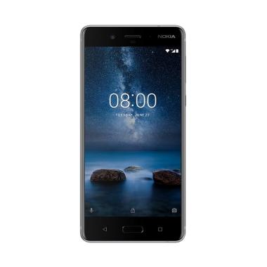 Nokia 8 Smartphone 4/64GB - Steel Garansi Resmi Free Bonus
