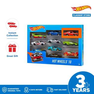 Hot Wheels 10 Car pack - Mainan Mobil Balap multicolor