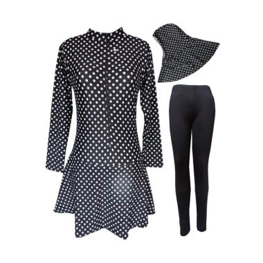 Rainy Collections Motif Polkadot Baju Renang Muslim Dewasa