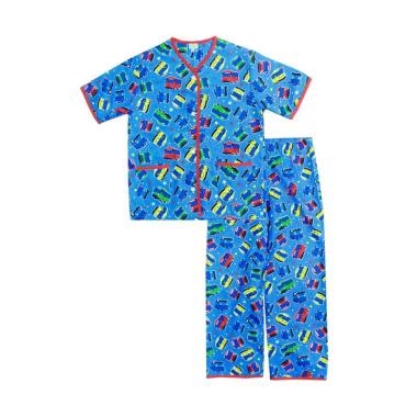 Codefish CF018 Cars Setelan Baju Tidur Piyama Anak Laki Laki