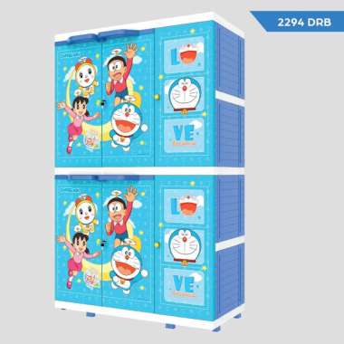 Naiba Mega MSC Premium Naiba 2194 Doraemon Rak Gantung Lemari Pakaian Anak Doraemon