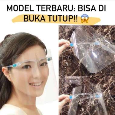 FACE SHIELD KACAMATA TERBARU BISA DI BUKA TUTUP!! FACESHIELD MURAH