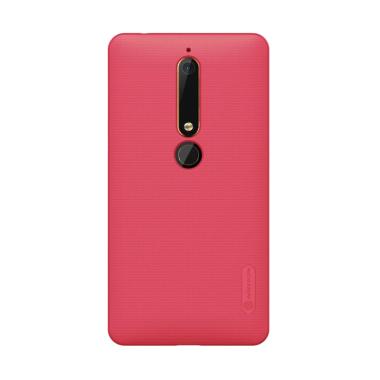 Nillkin Super Frosted Shield Hardcase Casing for Nokia 6.1 / Nokia 6 2018 - Red Red