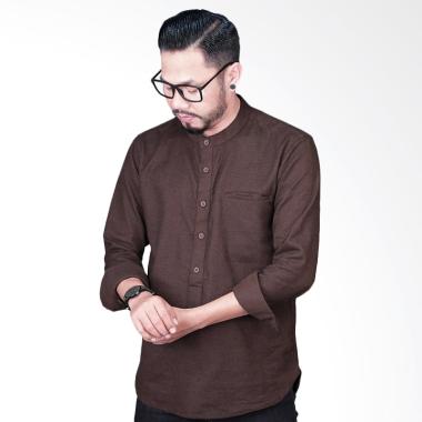 Elevant Premium Quality Baju Koko Pria - Brown