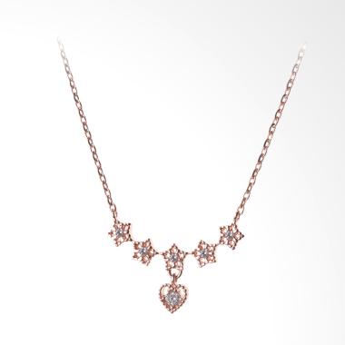 Cocoa Jewelry Line Star Love Necklace - Rose Gold