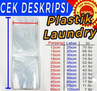 PLASTIK BENING / PLASTIK LAUNDRY / PLASTIK PP TERMURAH 30x50