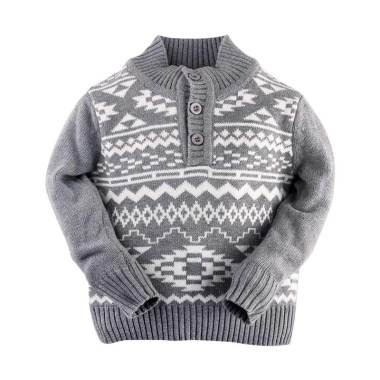 Hello Mici Hakuna Matata Knitwear Baby Baju Bayi - Grey
