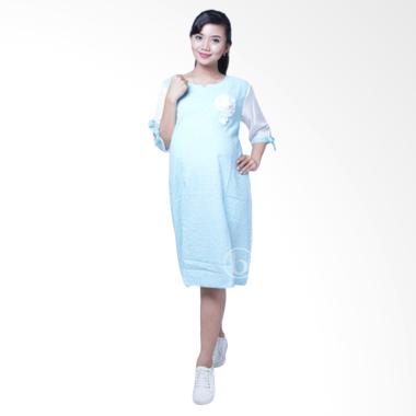 Mama Hamil DRO 890 Sunny Baju Dress Ibu Hamil dan Menyusui - Biru Mama Hamil DRO 890 Sunny Baju Dress Ibu Hamil dan Menyusui - Biru