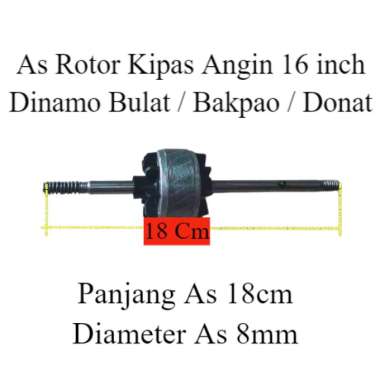 As Rotor Kipas Angin Cosmos Body Dinamo Bulat / Bakpao / Donat As Dinamo Cosmos Perak