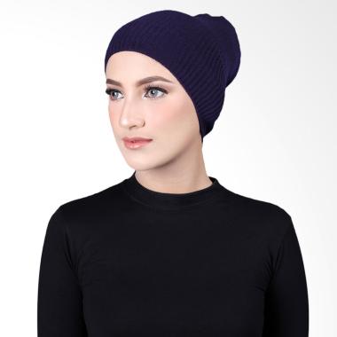 Cantik Kerudung Misha Cape Rajut Inner Hijab - Navy No.2