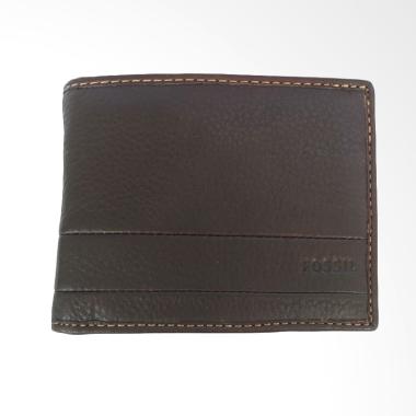 Fossil Lufkin International Traveler Men Wallet - Dark Brown [SML1391201]