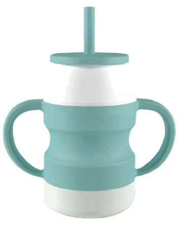 LIGERA Silicone Baby Yakult Sippy Cup Training with Straw BPA FREE - Random Tosca