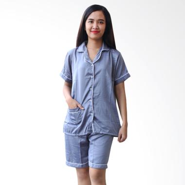 Aily BT013 Setelan Baju Tidur Wanita - Abu