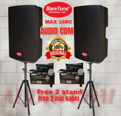 SPEAKER AKTIF BARETONE MAX 15RC / MAX 15 RC 500 WATT 15 INCH ORIGINAL