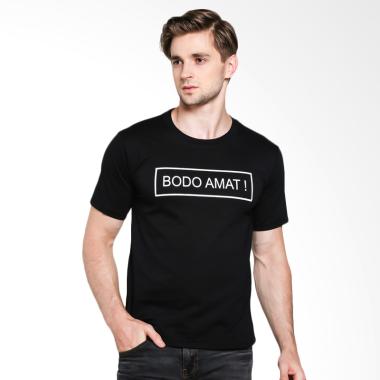 JCLOTHES Tumblr Tee Bodo Amat Kaos Distro T-Shirt Pria - Hitam
