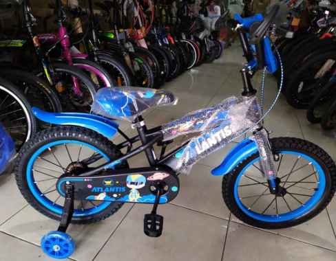 Sepeda Anak Laki 16 inch Atlantis + Roda samping lampu