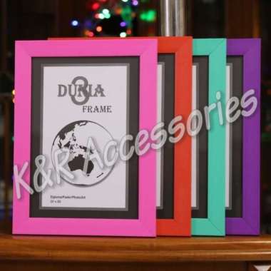 FRAME FOTO / BINGKAI A4 8RP 20X30CM MINIMALIS WARNA Putih