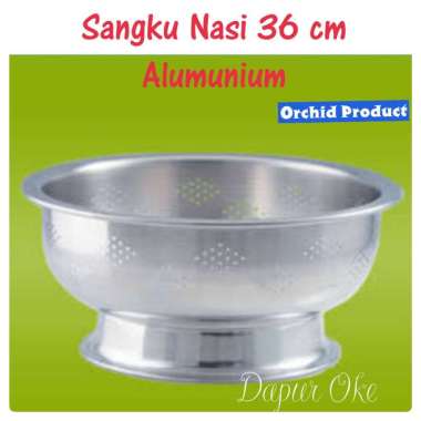 Sangku Nasi 36 cm Orchid Alumunium