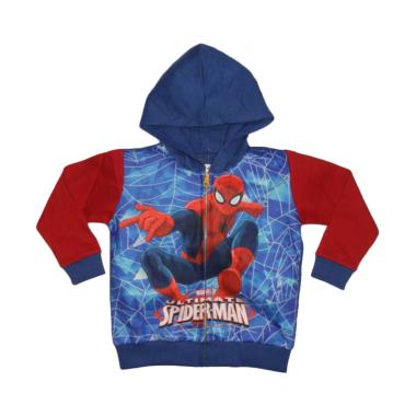 VERINA BABY Spiderman Hodie Jacket Anak - Blue Red VERINA BABY Spiderman Hodie Jacket Anak - Blue Red